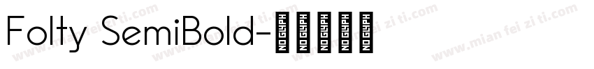 Folty SemiBold字体转换